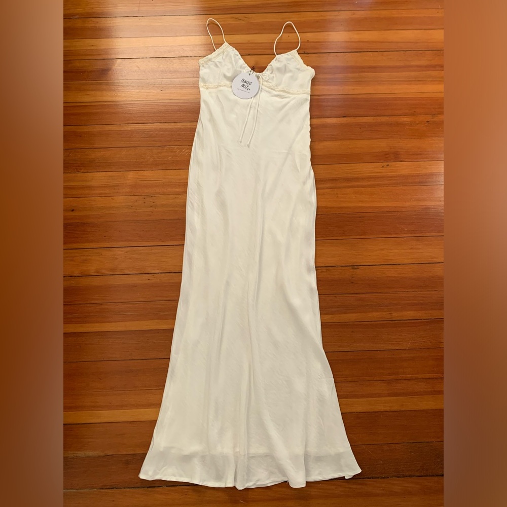 Princess Polly White Emily Maxi Dress